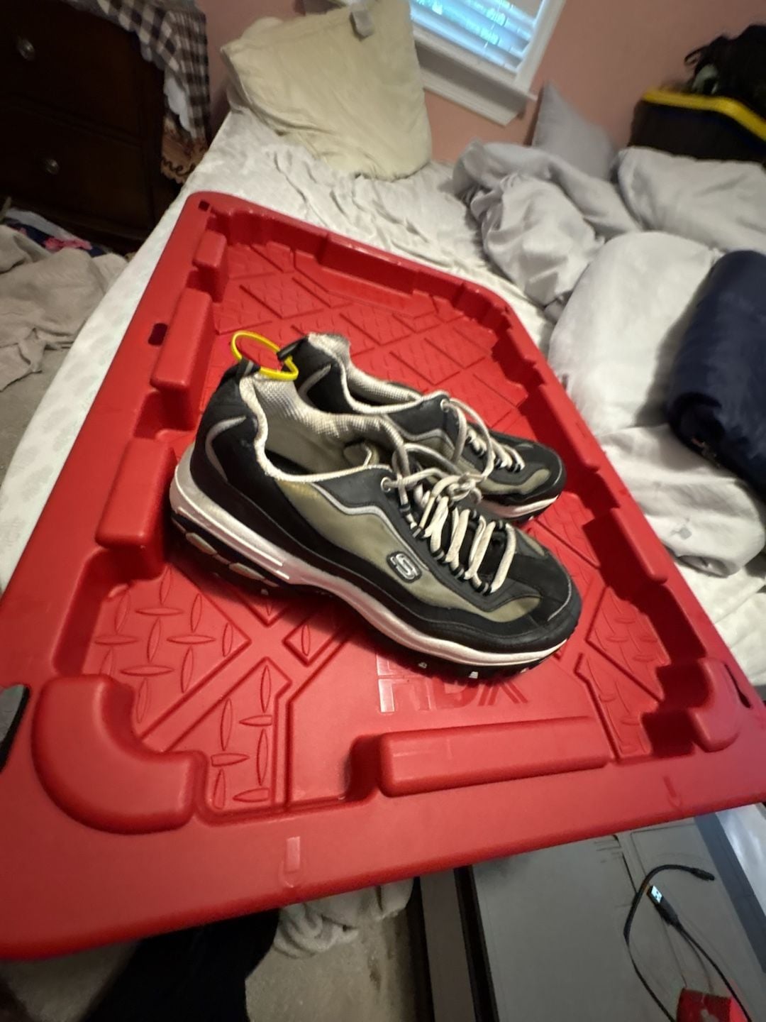 Skechers Sport Sneakers Black Green White 2