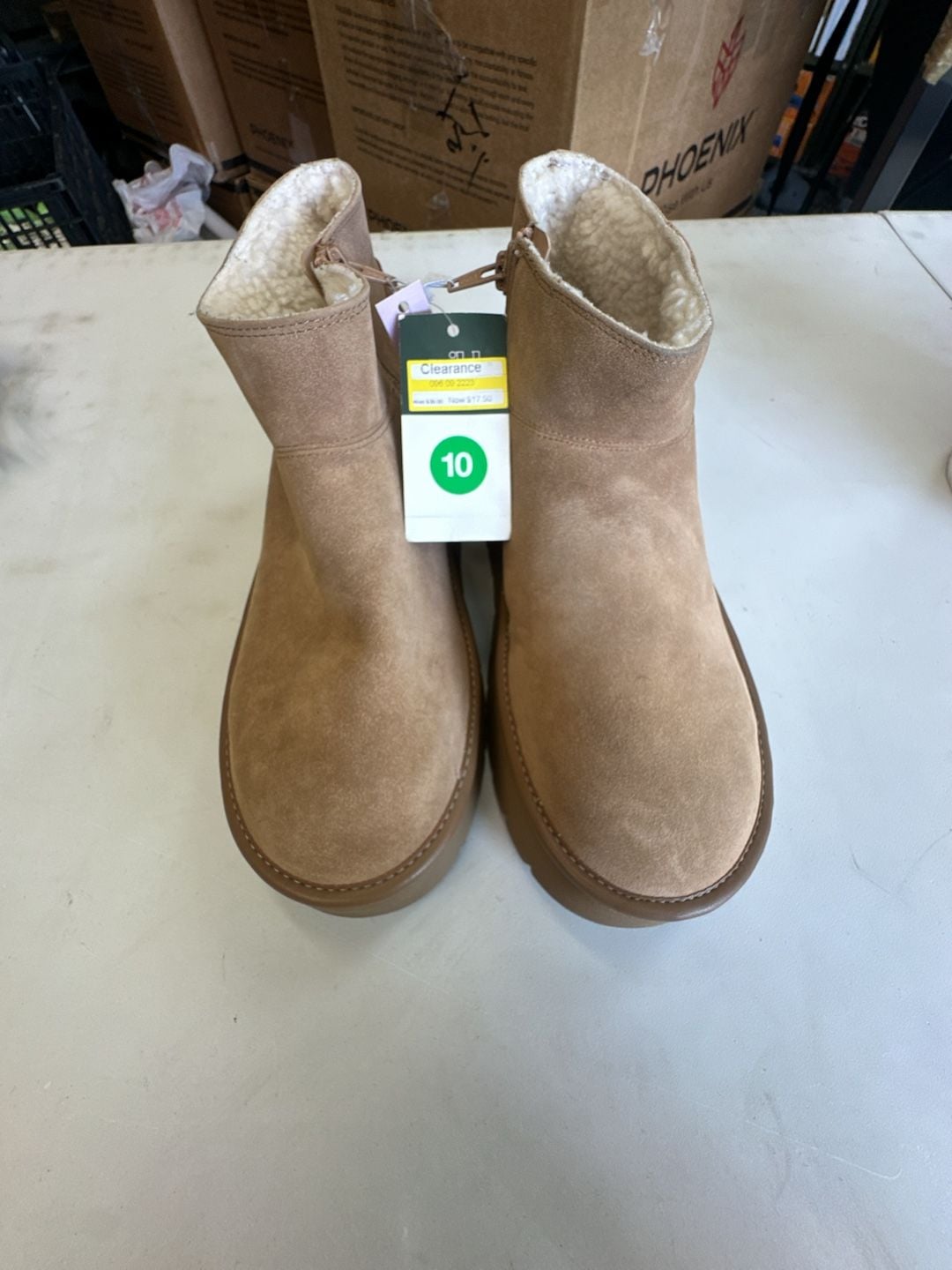 Wild Fable Missy Platform Boots Size 10 Tan 9