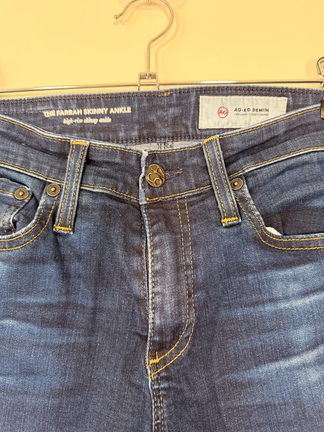 AG Adriano Goldschmied The Farrah Skinny Ankle Jeans Size 25R 4