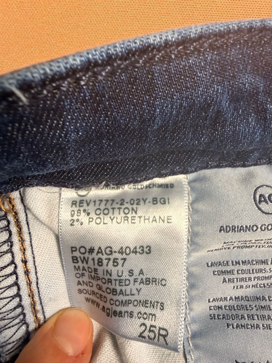 AG Adriano Goldschmied The Farrah Skinny Ankle Jeans Size 25R 6