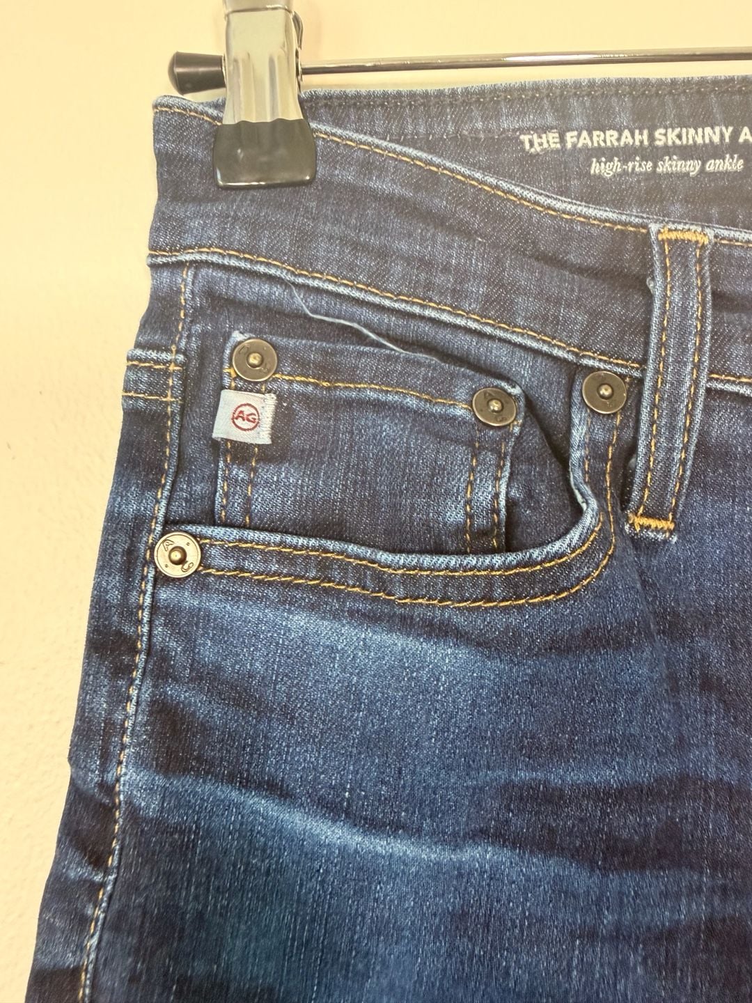 AG Adriano Goldschmied The Farrah Skinny Ankle Jeans Size 25R 7