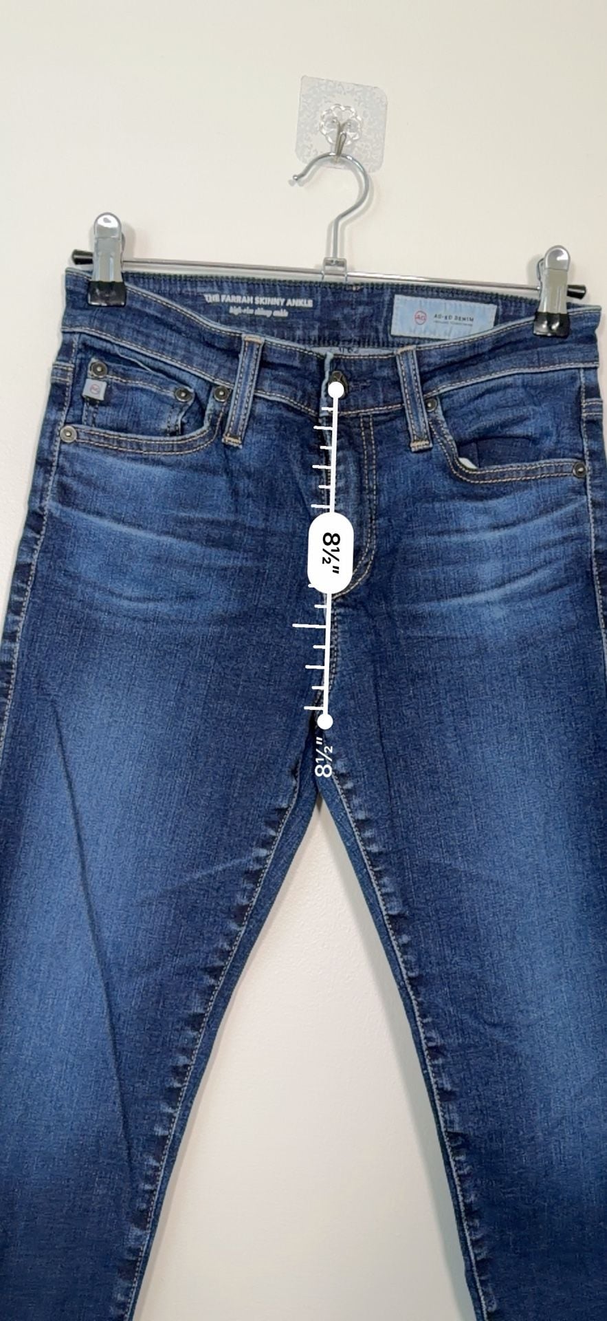 AG Adriano Goldschmied The Farrah Skinny Ankle Jeans Size 25R 9