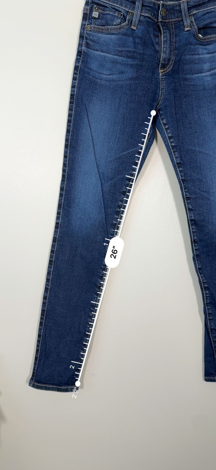 AG Adriano Goldschmied The Farrah Skinny Ankle Jeans Size 25R 10