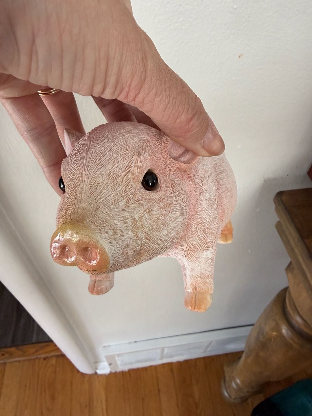Hi-Line Gift Pink Pig Planter 3