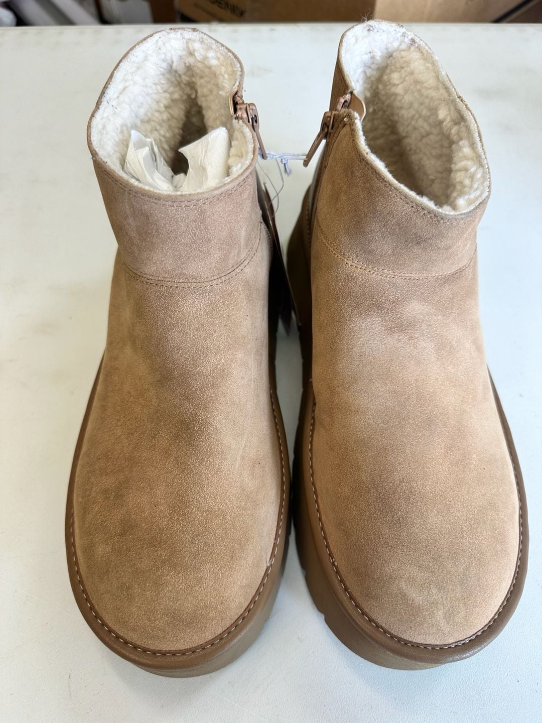 Wild Fable Missy Platform Boots Size 10 Tan 2