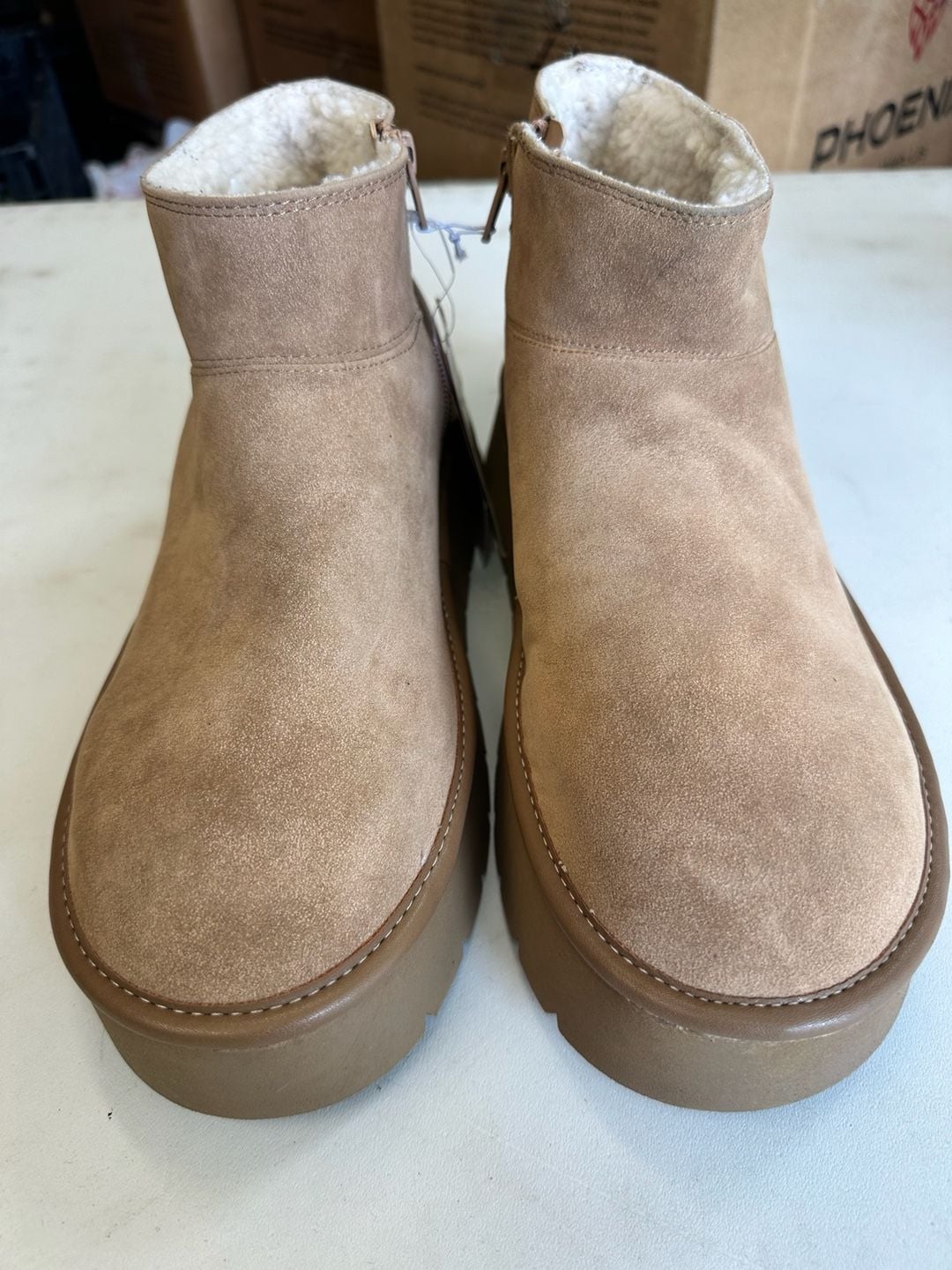 Wild Fable Missy Platform Boots Size 10 Tan 7