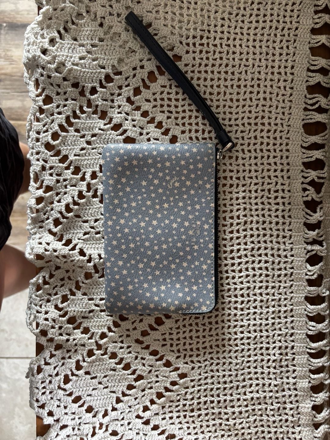 Coach Wristlet Star Print Denim Wristlet Bag 2