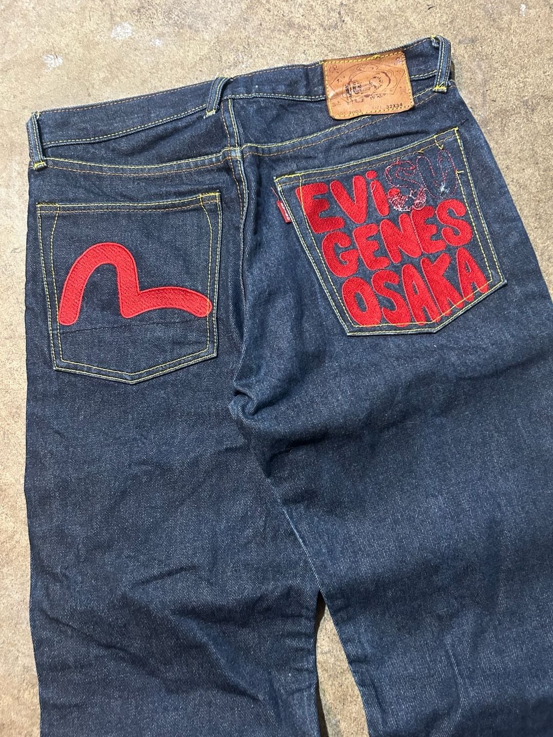Vintage Japanese Evisu Seagull Embroidered Denim 2