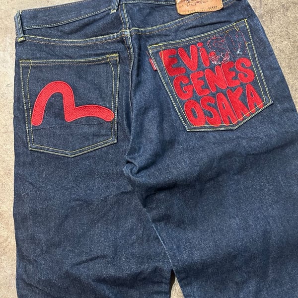 Vintage Japanese Evisu Seagull Embroidered Denim
