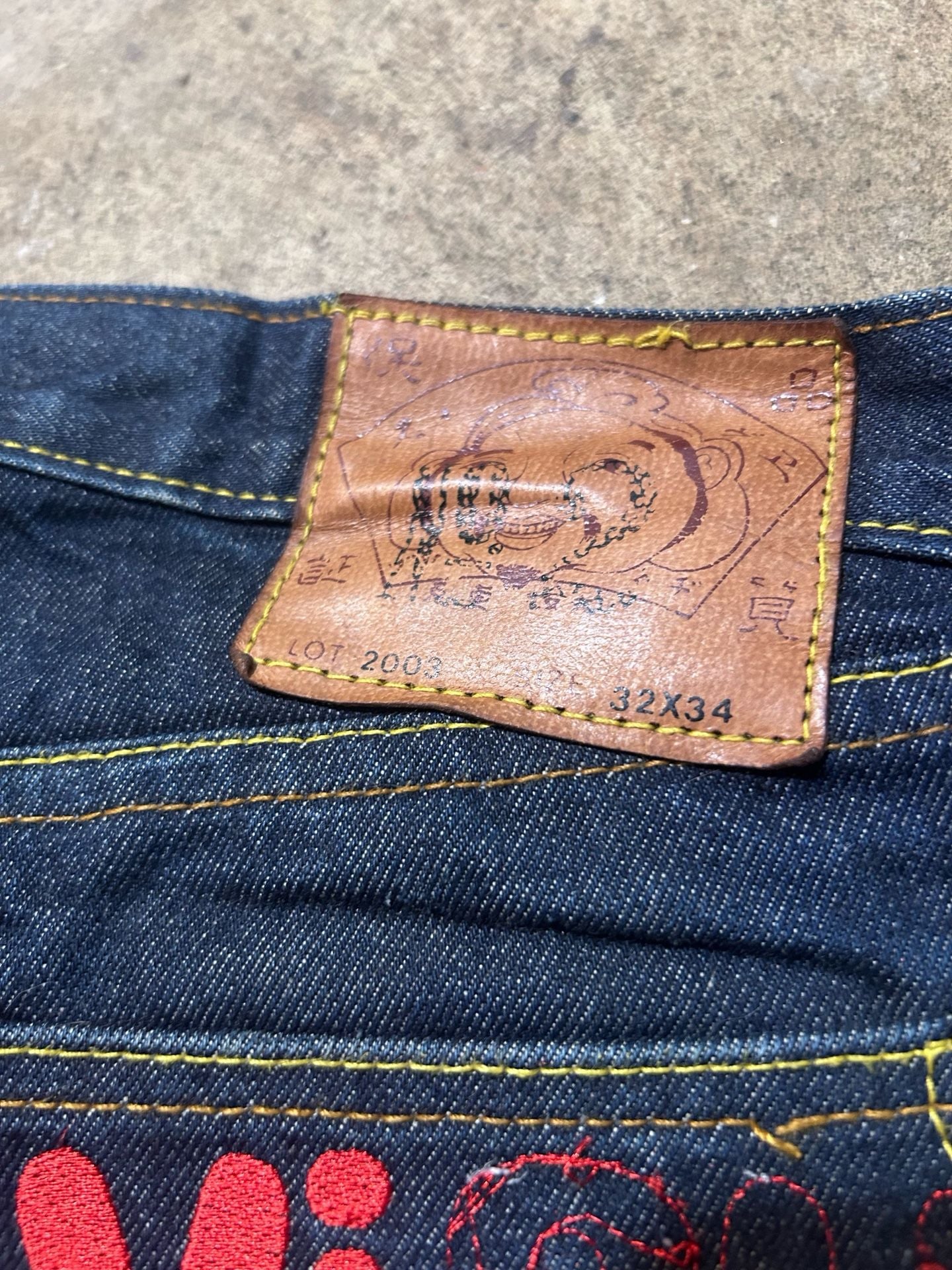 Vintage Japanese Evisu Seagull Embroidered Denim 6