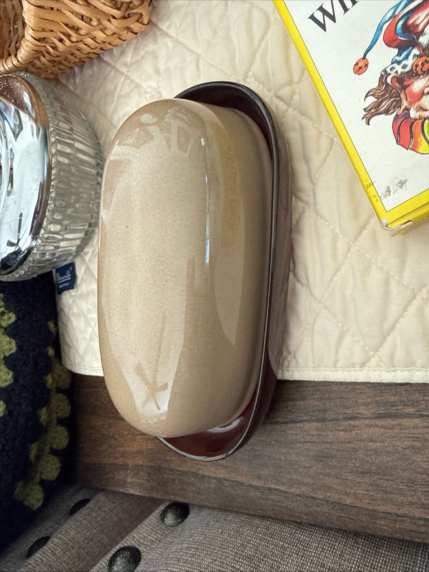 Sango Nova Brown 4933 Covered Butter Dish 2