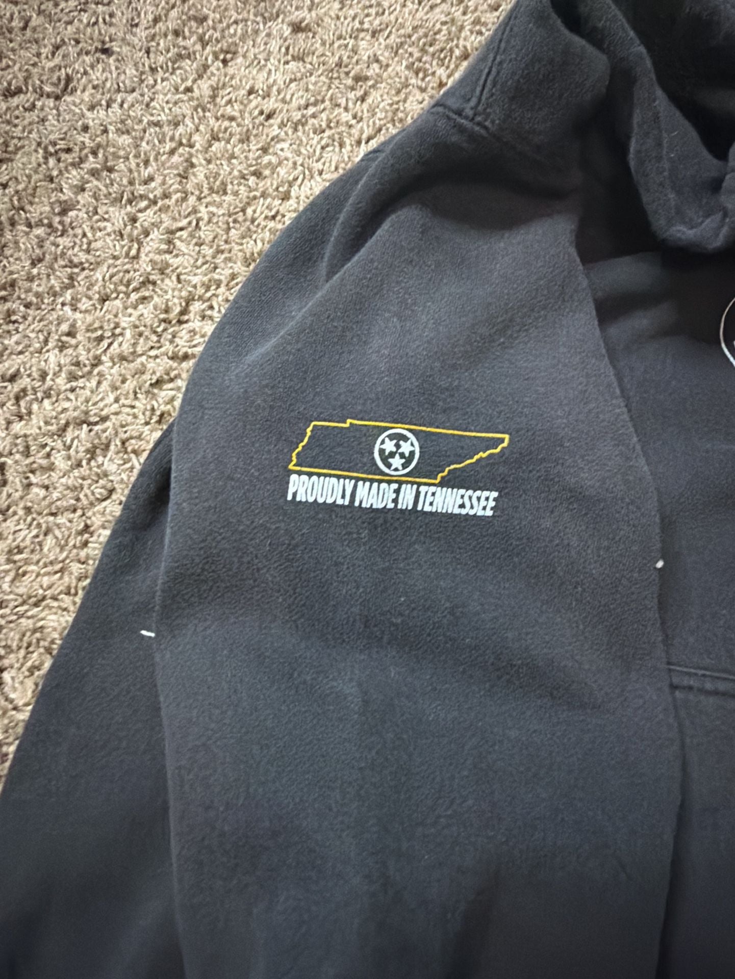 Cotton Heritage Boatmate Trailers Hoodie Size L Black Pullover 4