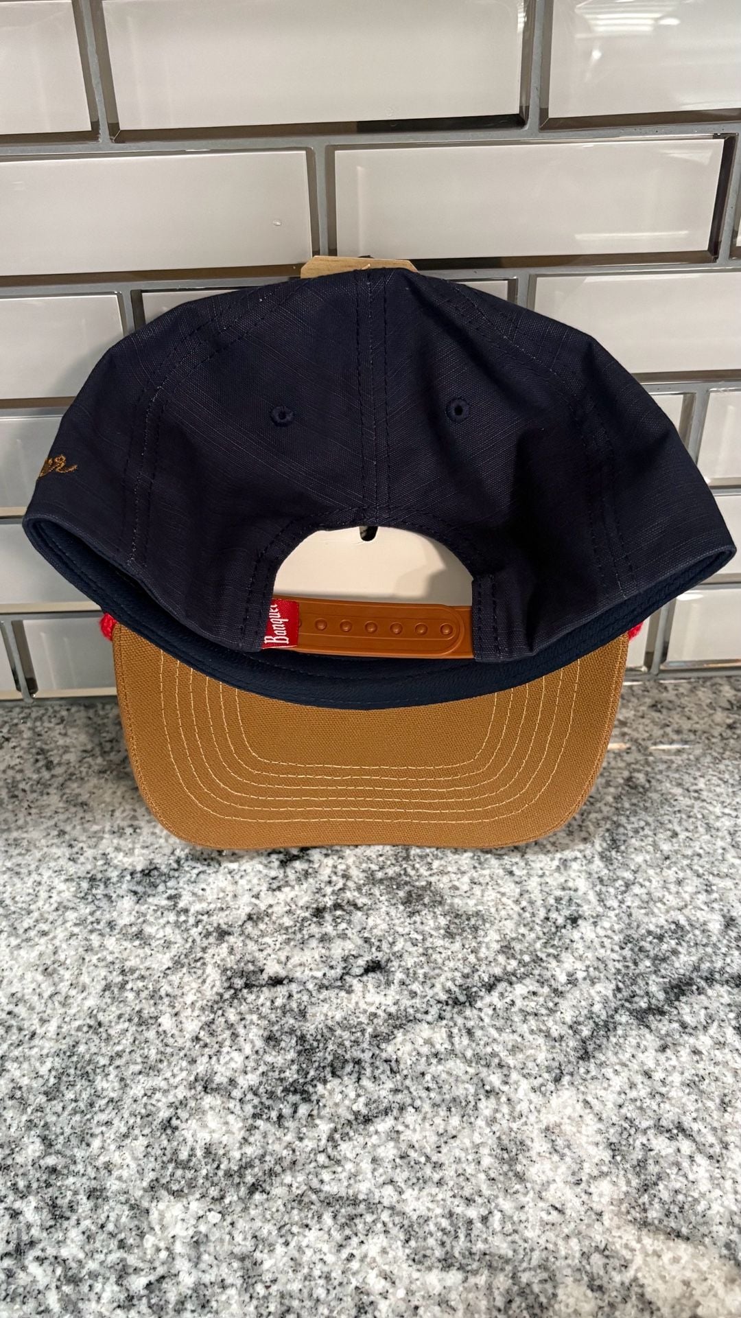 Wrangler x Coors Rope Cap Navy Brown Snapback 4