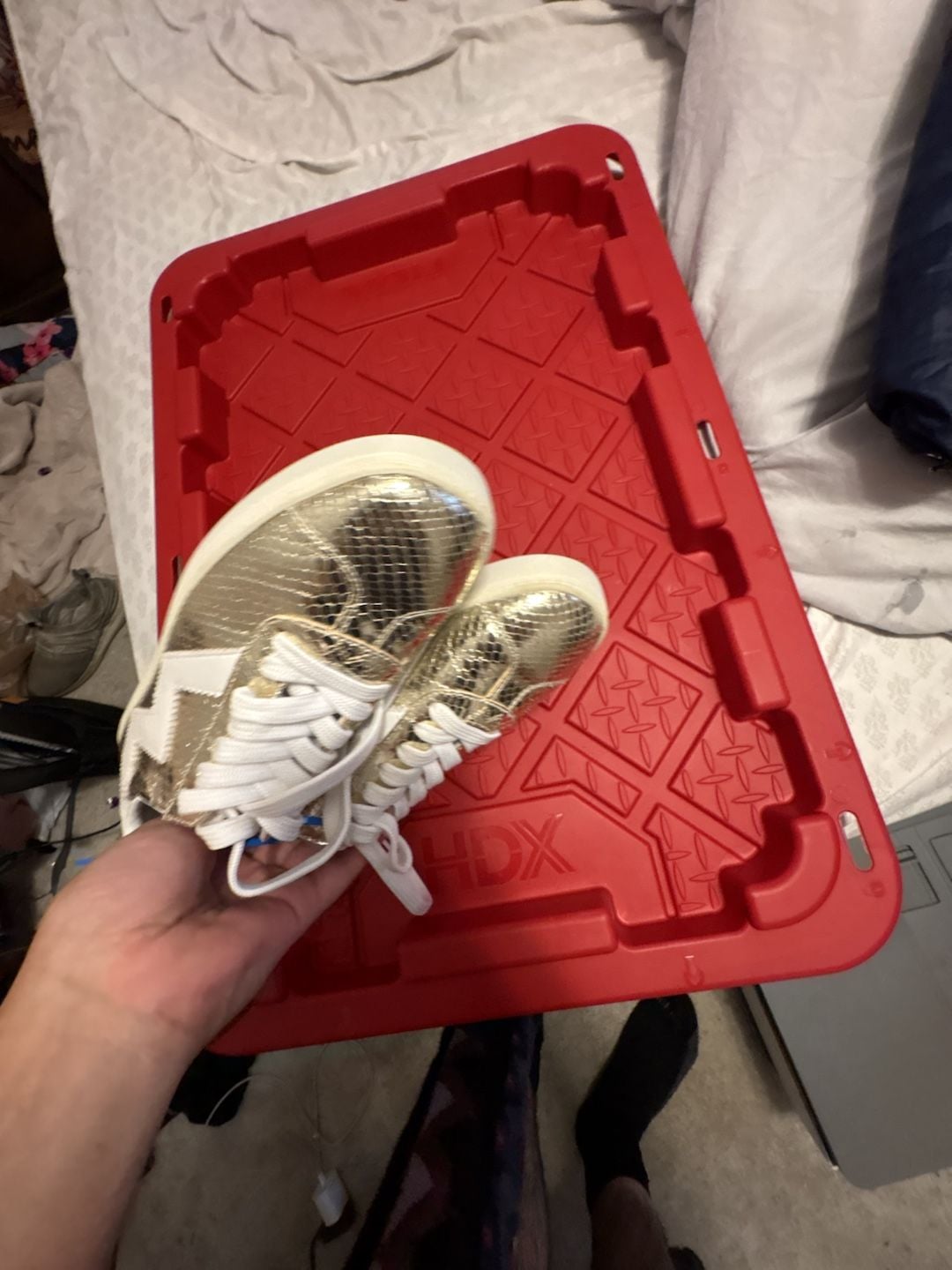 Stuart Weitzman Daryl Metallic Snake-Print Sneakers 7