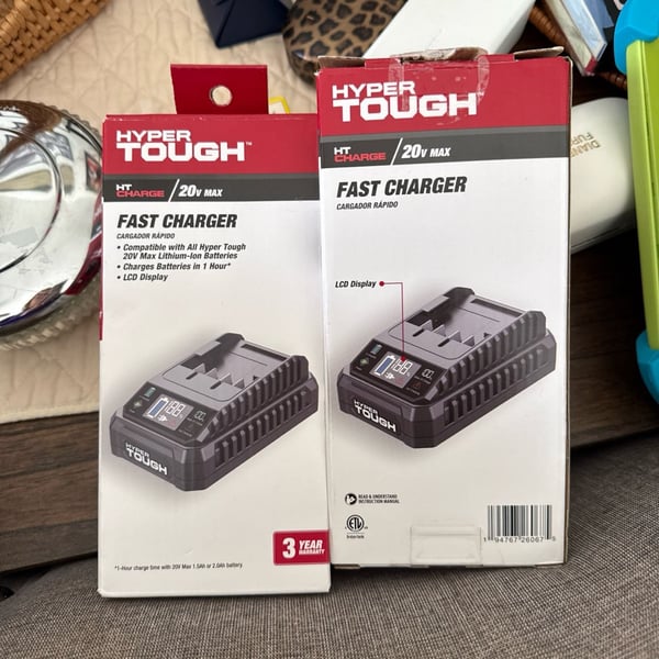 Hyper Tough 20V Max Fast Charger for Lithium-Ion Batteries
