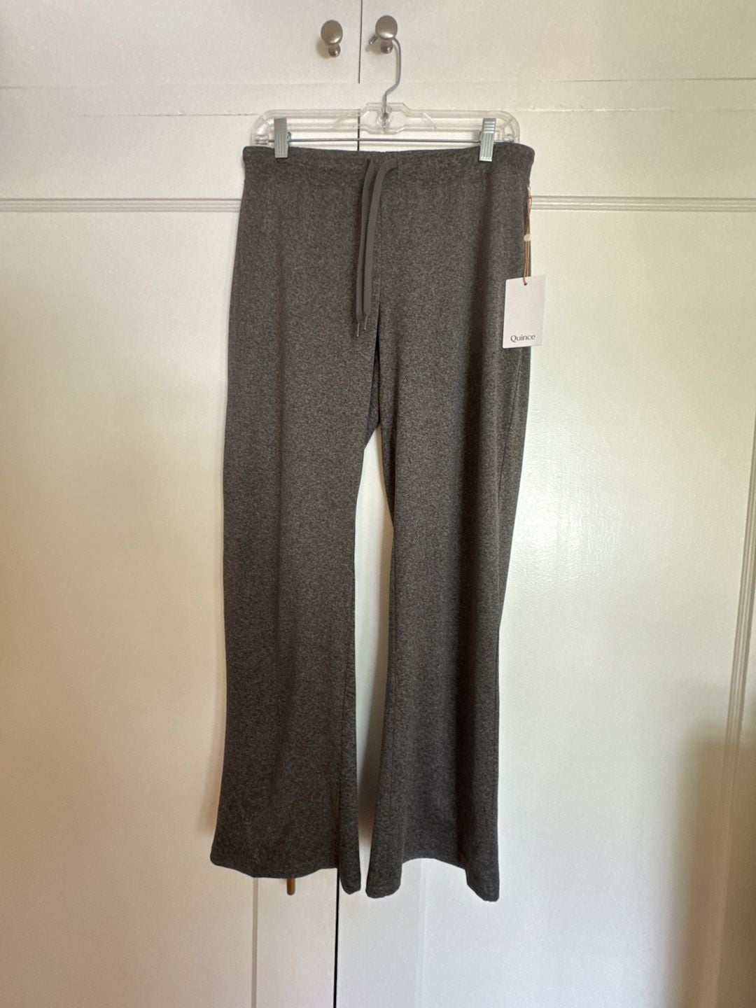 Quince Flowknit Wide Leg Pants S Gray Heather | NWT | Lounge Travel Athleisure 2
