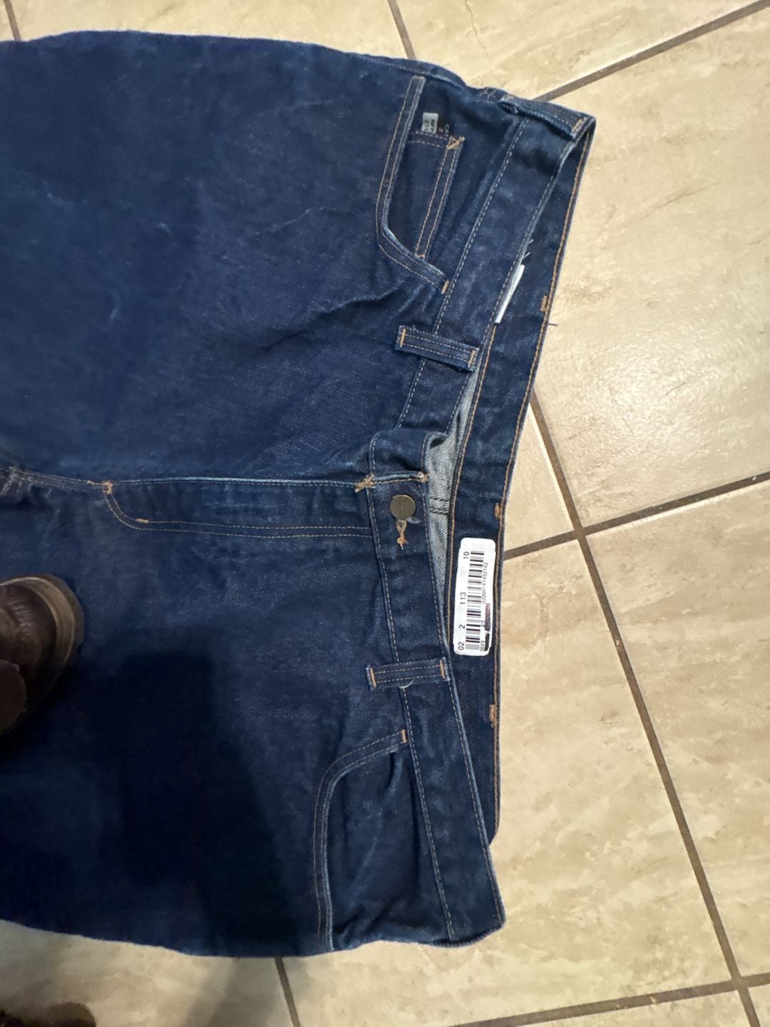 Carhartt Work Jeans Size 46x34 Blue Cotton Flame Resistant Denim 3
