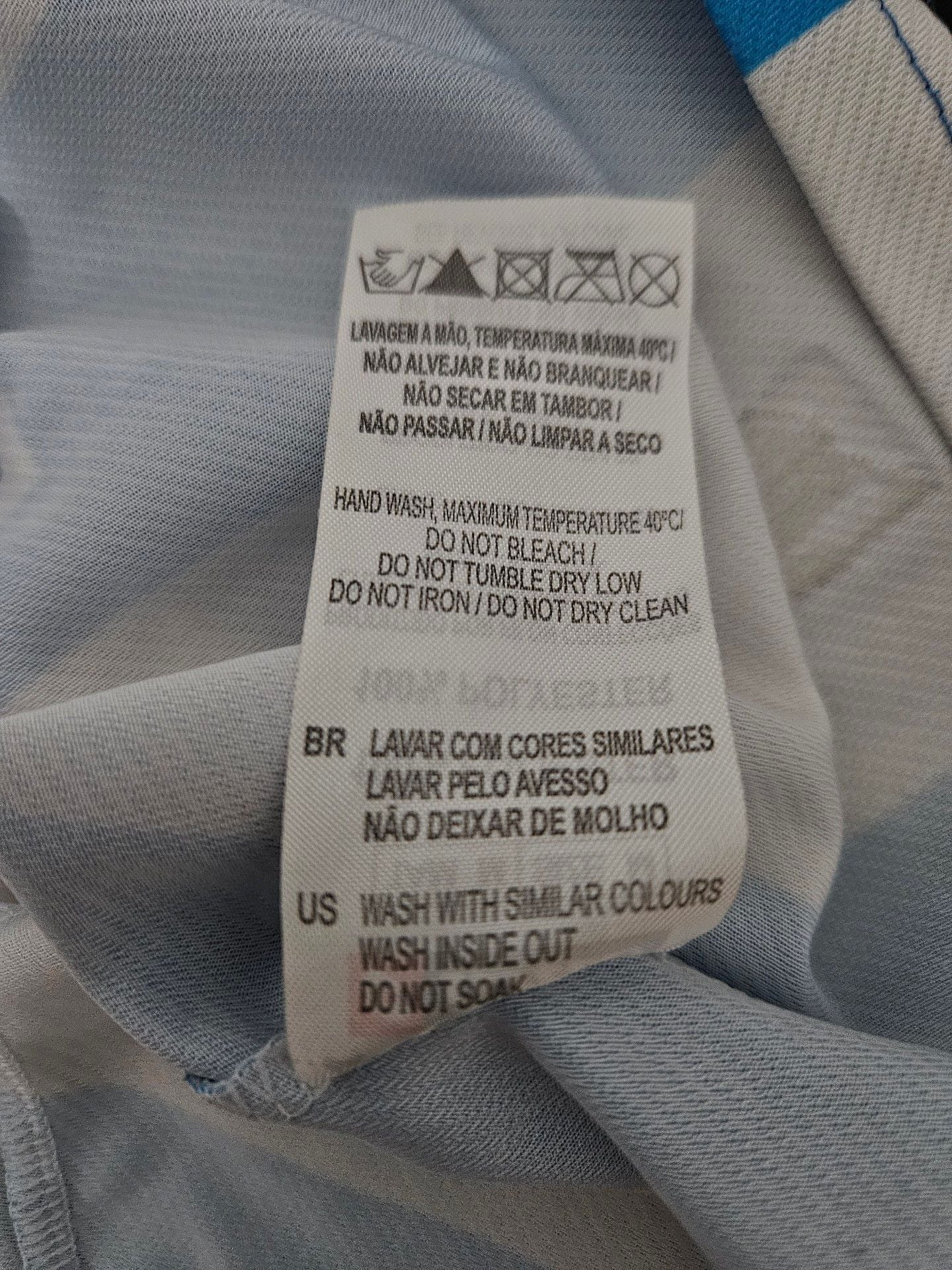 Lotto Paysandu Brazil PSC Soccer Jersey Sz M Blue White Striped Yamada BigBen 12