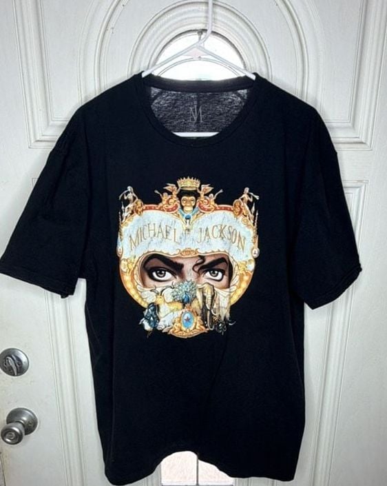 Michael Jackson Dangerous World Tour T-Shirt Black XL 1