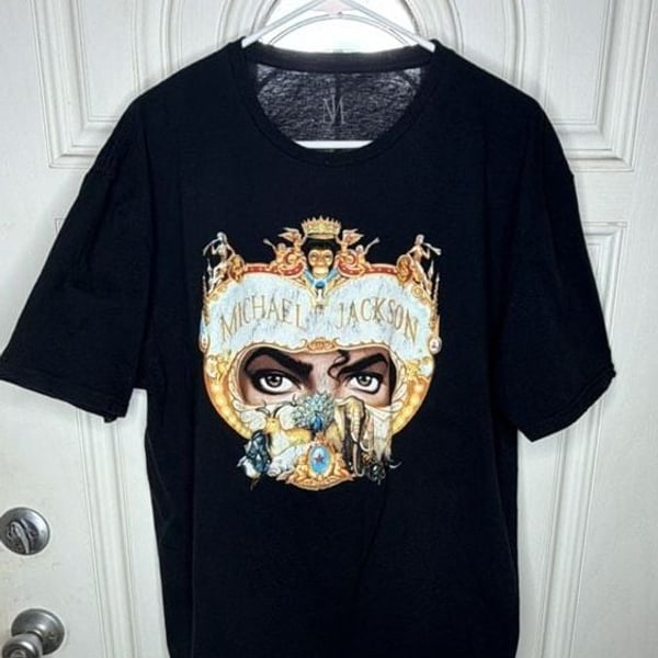 Michael Jackson Dangerous World Tour T-Shirt Black XL