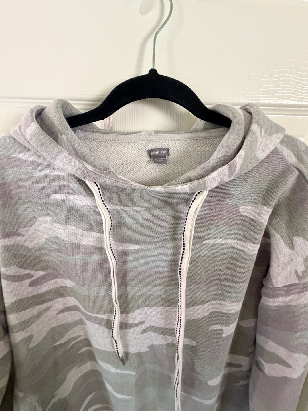 Aerie Camo Oversized Hoodie Size XS Gray Green Pullover Sweatshirt 3