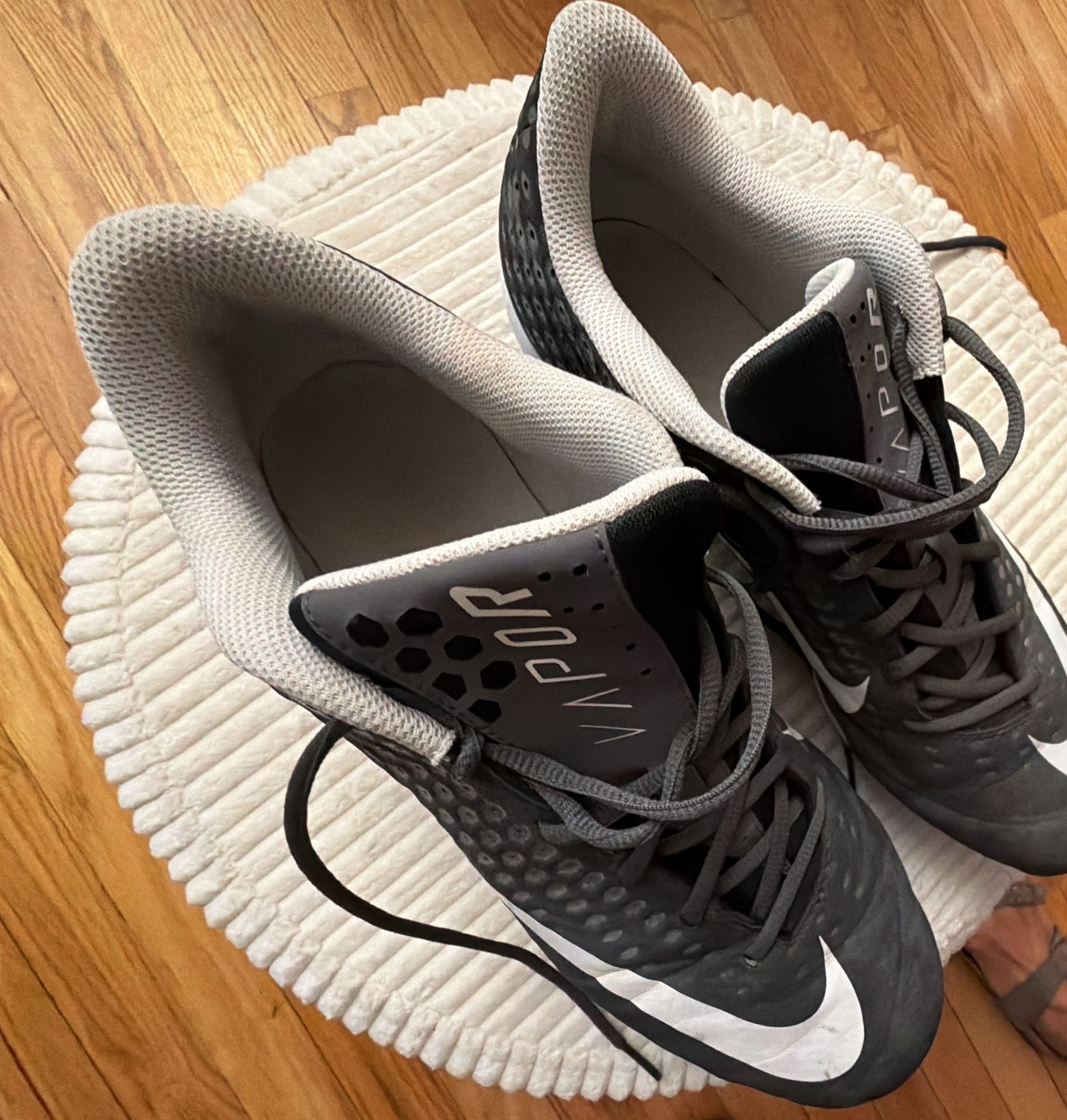 Nike Vapor Ultrafly 2 Keystone Size 14 Black White Baseball Cleats 3