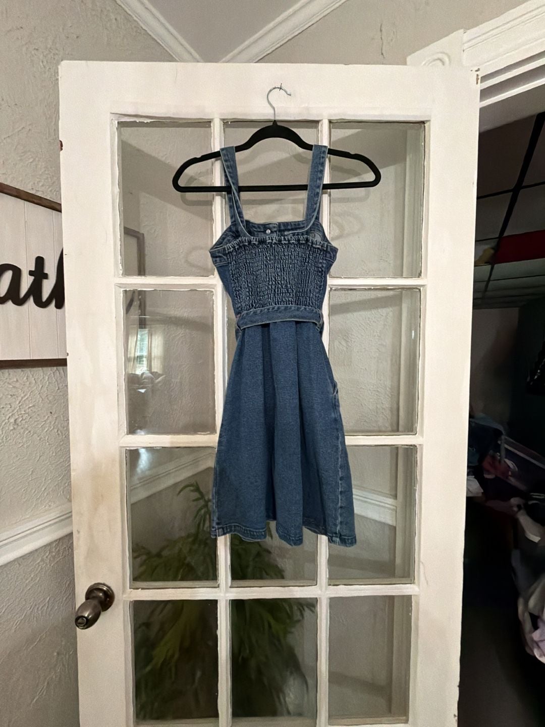 Hollister Denim Dress Size S Button Front Belted Mini 4