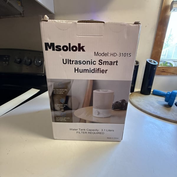 Msolok Ultrasonic Smart Humidifier Model HD-3101S 3.1 Liters