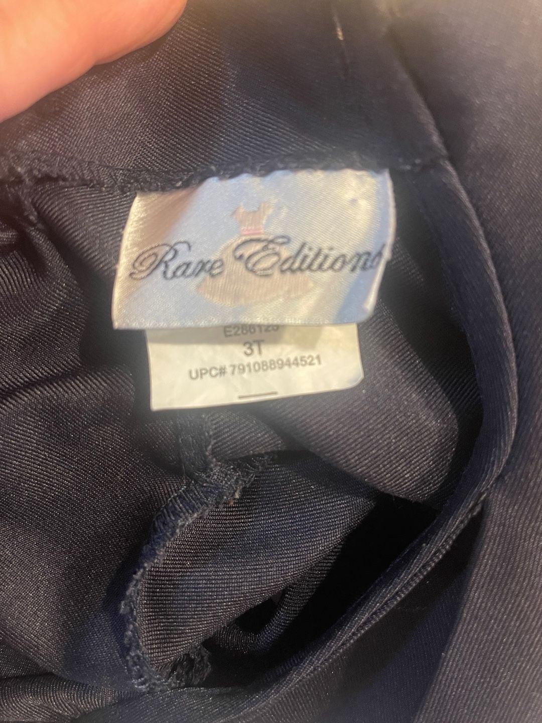 Rare Editions Sailor Dress Size 3T Navy Blue White Bow Nautical 4