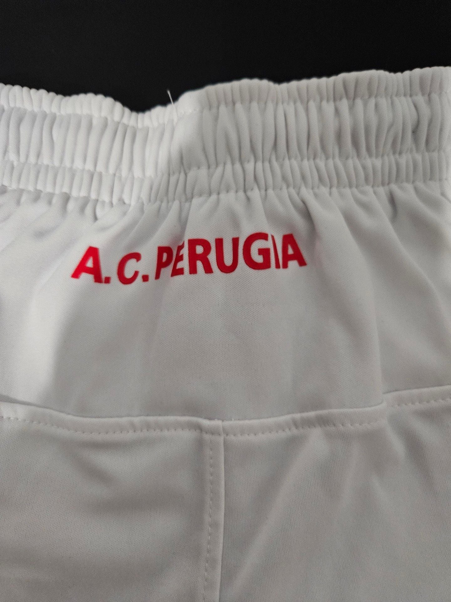 FG Sport A.C. Perugia Shorts Size M White Grifone Soccer Italy AC Perugia 7