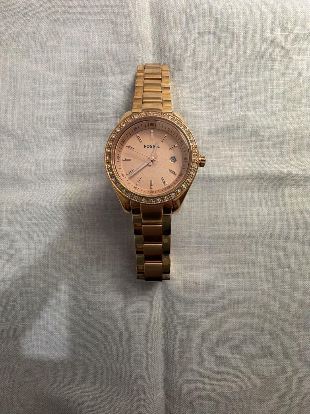 Fossil Mini Stella ES3196 Rose Gold Crystal Watch 2