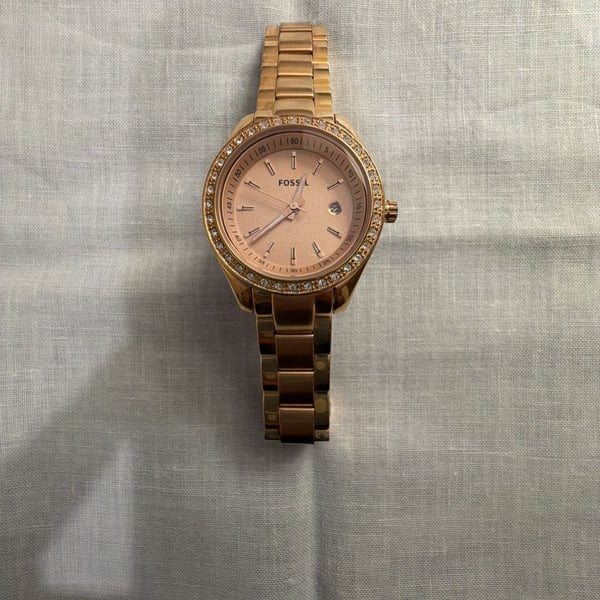 Fossil Mini Stella ES3196 Rose Gold Crystal Watch