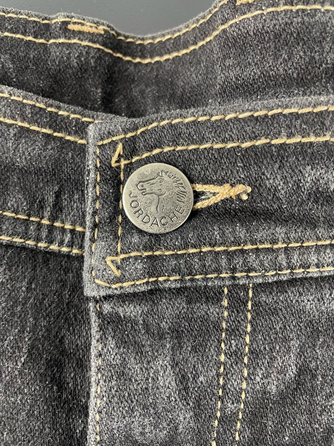 Jordache Jeans Size 38x34 Fuller Fit Black Denim Vintage 70s 80s excellent condition 3