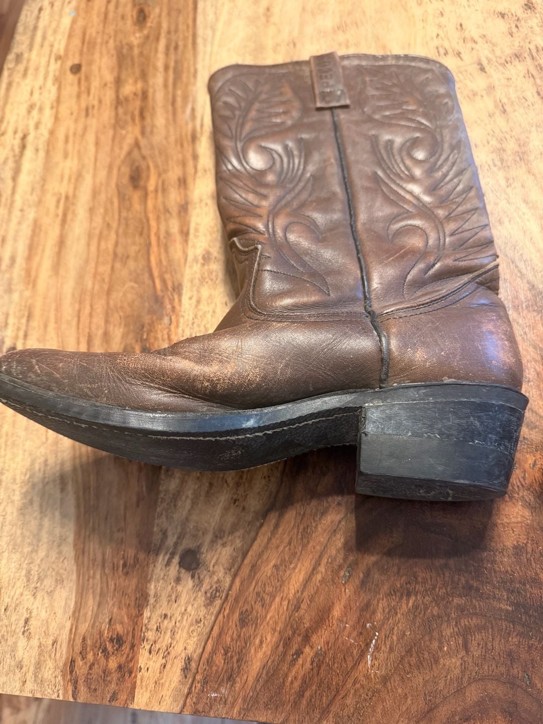 Twisted X Brown Leather Western Boots Size 7.5 D 3