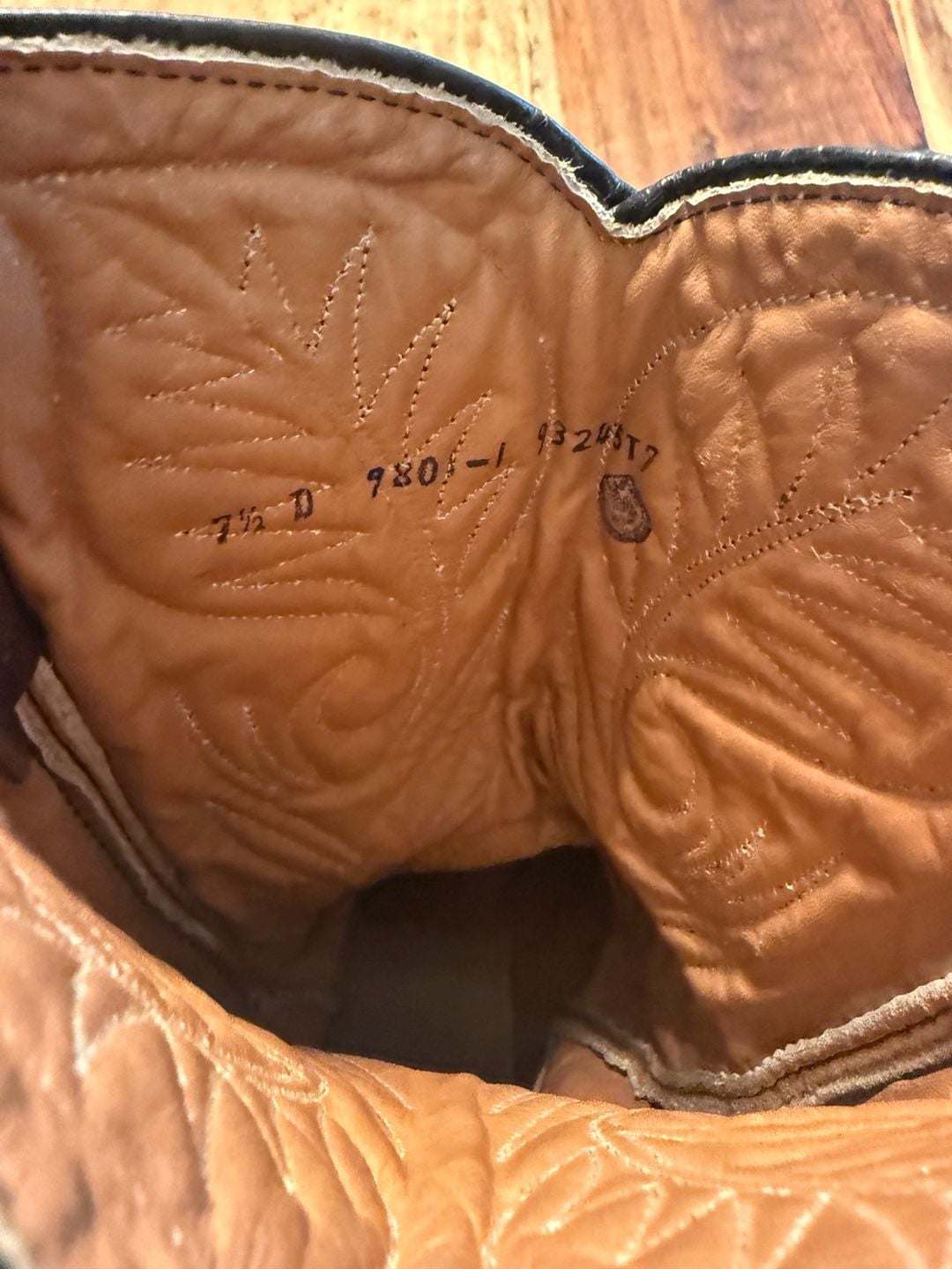 Twisted X Brown Leather Western Boots Size 7.5 D 7