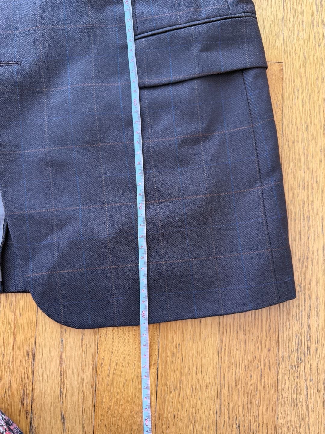Hugo Boss Rossellini Mens 42R Blazer Brown Windowpane 100% Virgin Wool USA 7