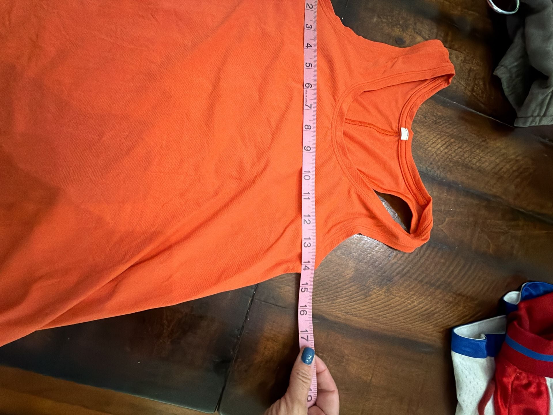 Lululemon Racerback Tank Top Orange Mesh Athletic Workout 5