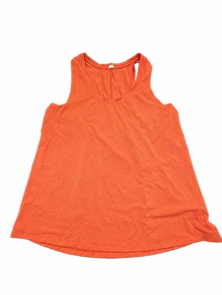 Lululemon Racerback Tank Top Orange Mesh Athletic Workout 2