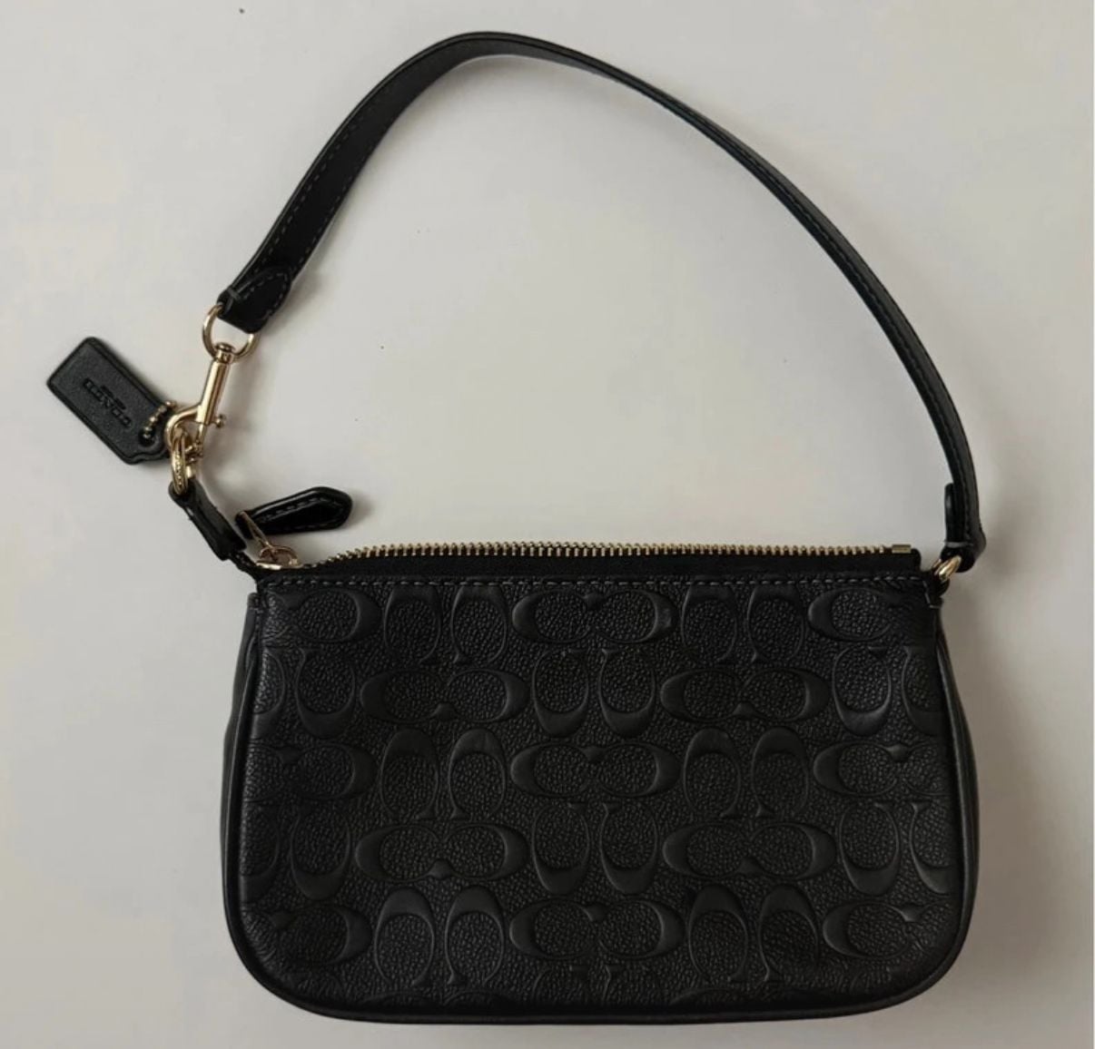 Coach Nolita 19 Signature Embossed Leather Handbag Black 3