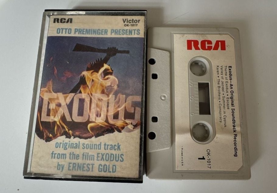 RCA Victor Exodus Original Soundtrack Cassette Tape Ernest Gold OK-1017 1