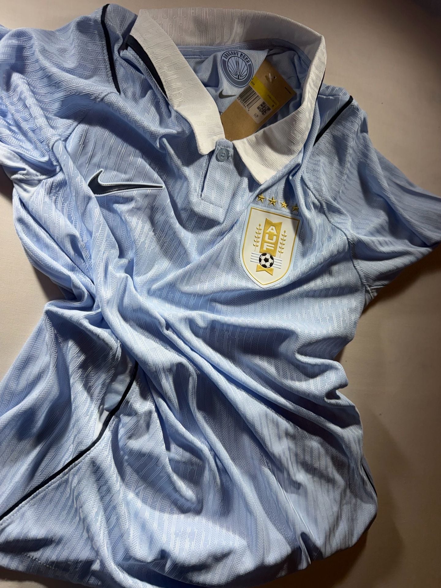 Nike Uruguay 2026 Match Home Soccer Jersey Light Blue 12
