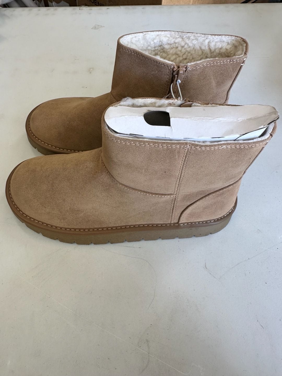 Universal Thread May Ankle Boots Size 7 Tan Suede 5