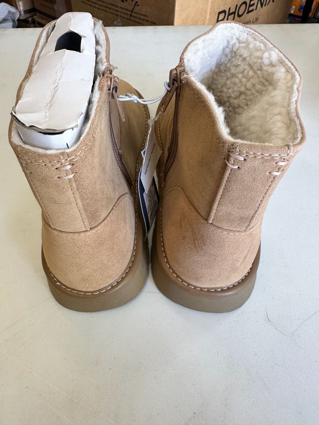 Universal Thread May Ankle Boots Size 7 Tan Suede 6