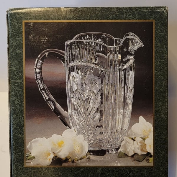 Crystal Clear Industries Darlington Lead Crystal Pitcher 8.5