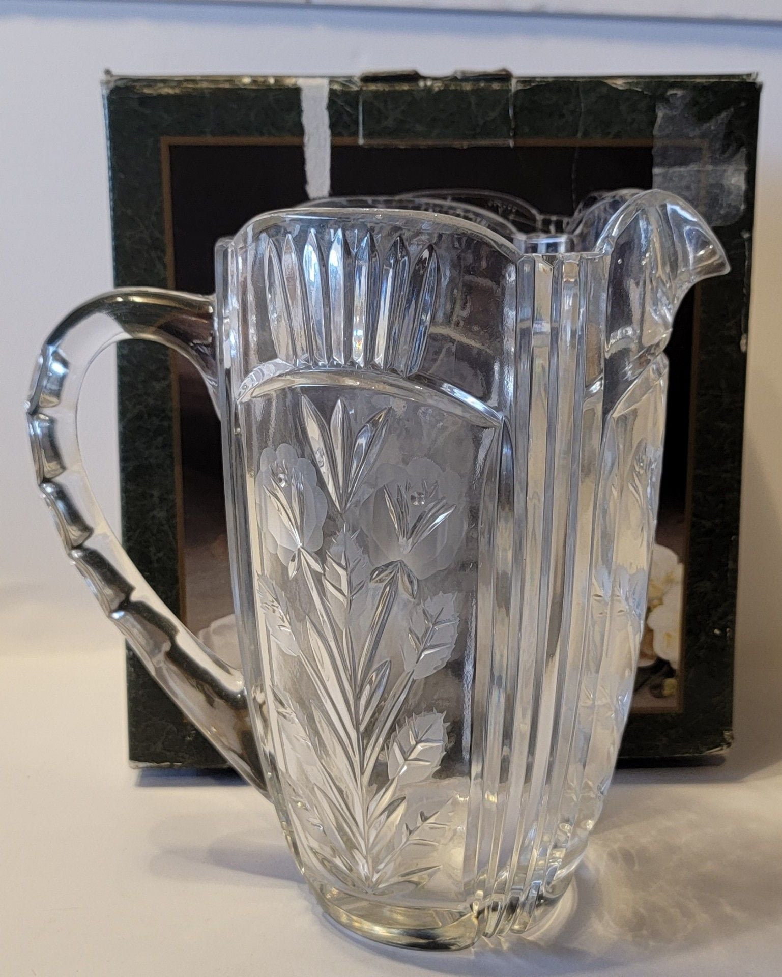 Crystal Clear Industries Darlington Lead Crystal Pitcher 8.5 12