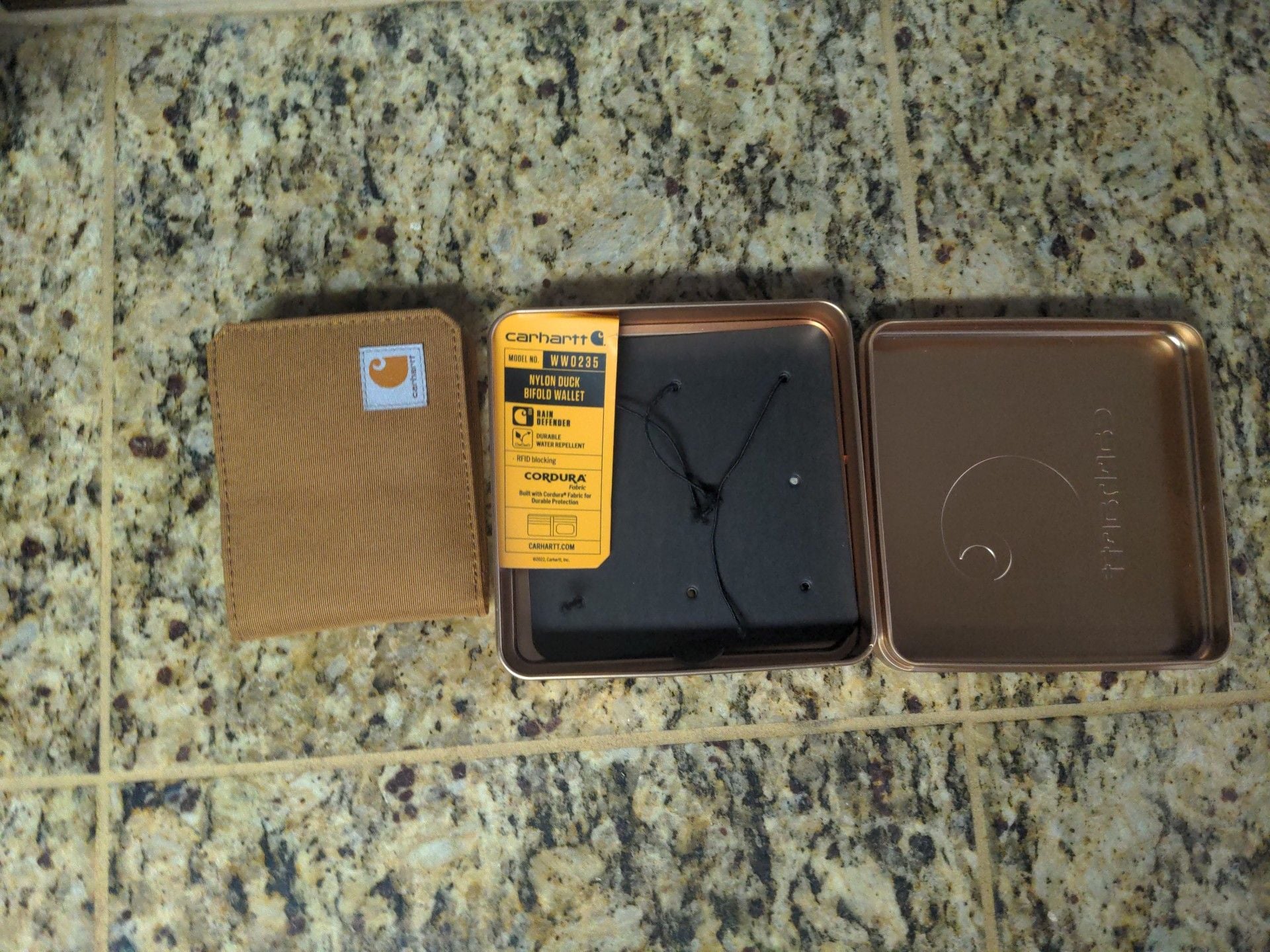 Carhartt Nylon Duck Bifold Wallet WW0235 Brown 6
