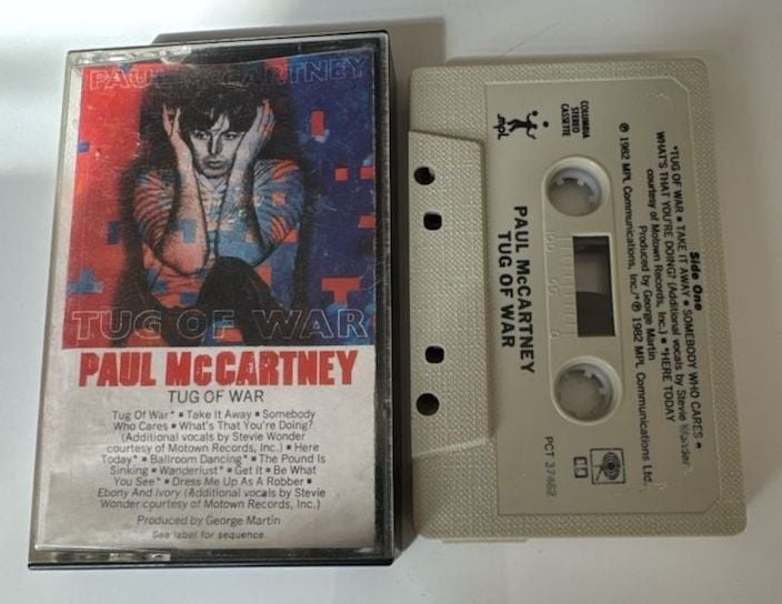 Paul McCartney Tug Of War Cassette Tape Album 1982 Columbia 1