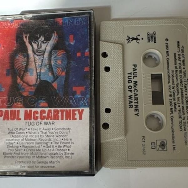 Paul McCartney Tug Of War Cassette Tape Album 1982 Columbia