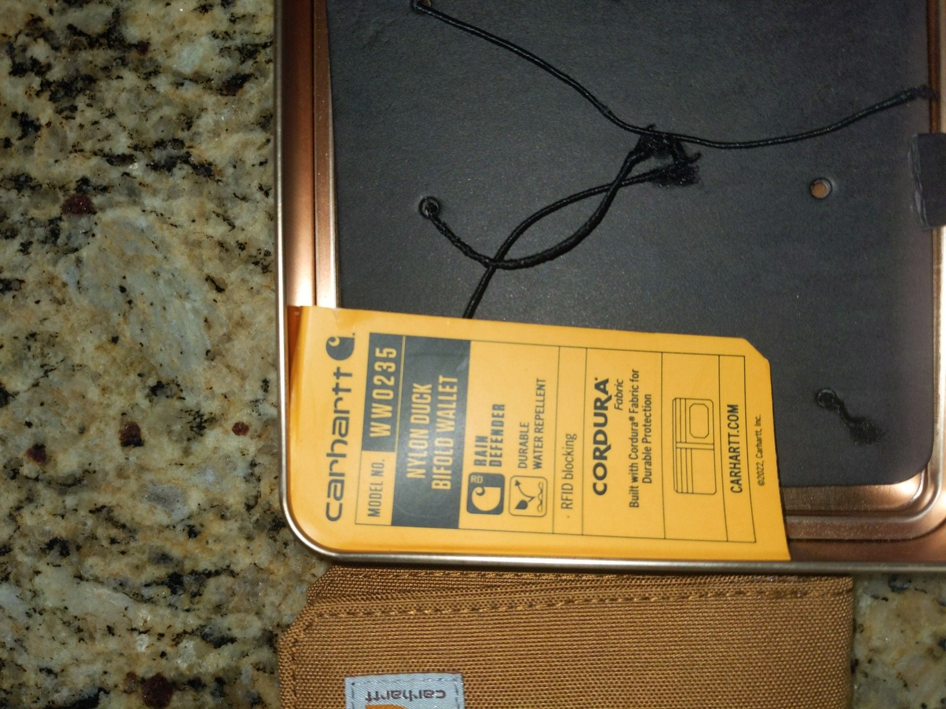 Carhartt Nylon Duck Bifold Wallet WW0235 Brown 7