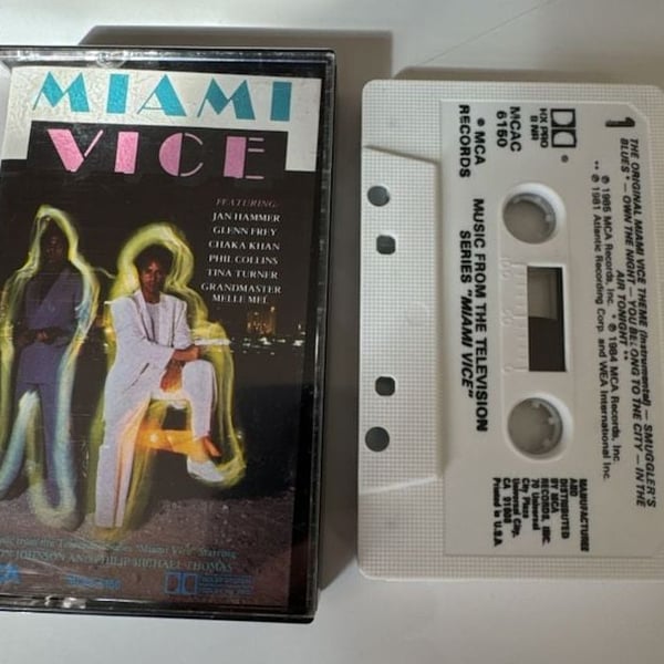 MCA Records Miami Vice Music From The Television Series Cassette Tape